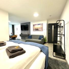 Luxx Home Apartments Ulm - nähe Universität-Kliniken-Parken-Küche-WLAN