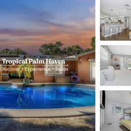 Tropical Palm Haven with Pool and Firepit, hotel en Pinellas Park