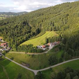 Kleiner Berghof im bayerischen Wald