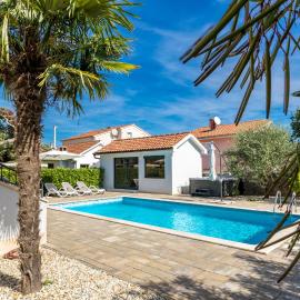 Modern Villa Christian with pool, sauna, and jacuzzi, 10 min walk from the beach