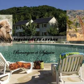 T3 la savane saint Geniez d'olt piscine chauffé dans une charmante résidence de vacances