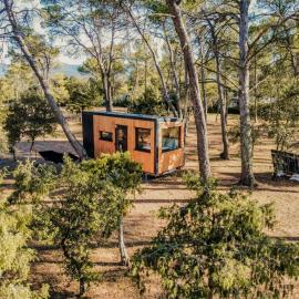 Tiny-House en Nature - Salle de bain italienne - Lit king Grand confort