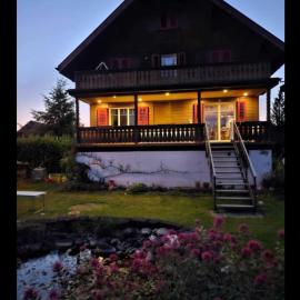 Holzchalet mit Garten, hotel in Egnach
