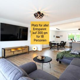 Ferienhaus Höckelheim nahe Göttingen 300 qm für Familien und Gruppen bis 18 Personen in 3 Wohnungen in einem Haus
