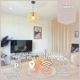Le Grand Large - Balcon, Central & Parking Privé