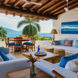 Oceanfront Villa w Private Jacuzzi & Club Access, viešbutis mieste Ikstapa