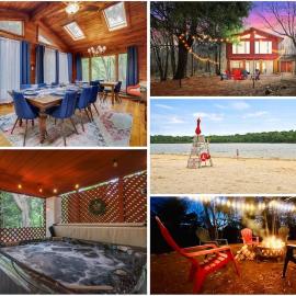 Gloria's Hot Tub Game Room Fire Pit