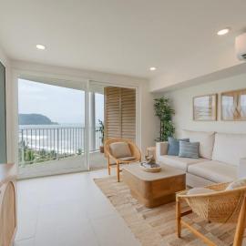 Serene and Modern Beachfront Condo with Ocean Views