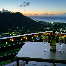 MOOREA Bungalow Kohimana avec vue lagon