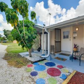 1 Mi to Nokomis Beach: Quiet Getaway w/ Fire Pit