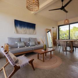 Cozy 2BR Apto Terrace, Pool & AC Steps from Beach