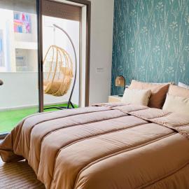 Appartement Moderne Centre-Ville Kenitra, à 5 min de la Gare TGV avec Ascenseur et Parking