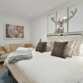 Lux studio hot tub king bed views gym DeerVly