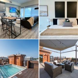 Elevator-Downtown View-Garage-King Bed-Laundry – hotel w mieście Walnut Creek