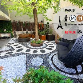 Paris Studio Cosy luxe avec jardin Proche métro