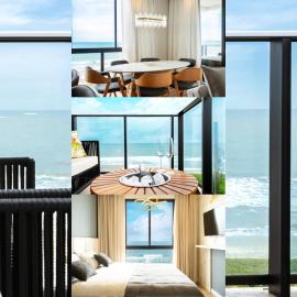 Conforto e Estilo Vista para o Mar Hidromassagem Wi-Fi Ar Condicionado Vaga Privativa e a Passos da Praia, hotel in Barra Velha