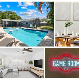 Heated Pool, 10min from Beach, Lux 3Br 2Ba, Coco Cabana