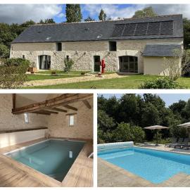 Les Gîtes de La Pellerie - 2 piscines intérieur & extérieur - Touraine - 3 gîtes - familial, calme, campagne โรงแรมในSaint-Branchs