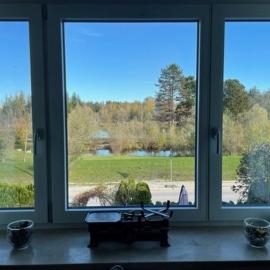 Sky bed and wood stove appartment