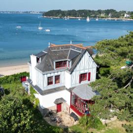 Villa Ty Marie Ile aux Moines sur la plage vue mer à 180 dégrés