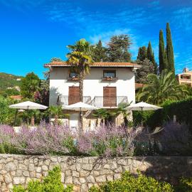 Sablic Apartment - Opatija-Ika, with stunning view on sea in middle of olive garden with a beautiful pool