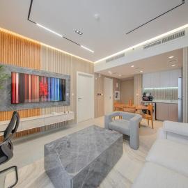 1BR Aesthetic Home Aljada - 2 Washrooms - Balcony