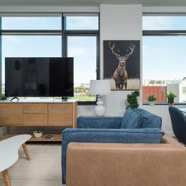 Central 1BR Apartment Assembly Square Pool Gym Parking Sleep 5