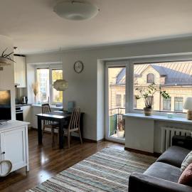 Bright and cozy apartment in the city center with balcony