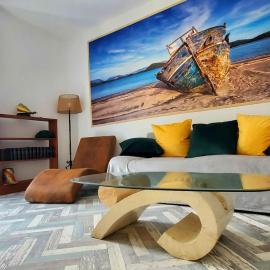 Renovated and air-conditioned 2-bedroom apartment with terrace, hotel a Sant Pau de Fenollet