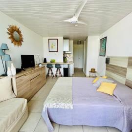Soleilcaraïbe Studio - direct beach access Gosier, hotel in Le Gosier