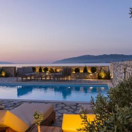 Seafront Villa Ciel with Private Pool in Nafpaktos