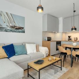 Stylish Apartment in a Modern Development Parking & Balcony by Noclegi Renters