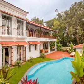 La Dona by The Blue Kite - 4BHK Private Pool Villa in Assagao with Garden, Balcony, Caretaker & Spacious Living Area