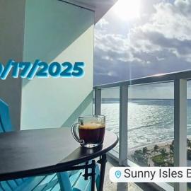 Miami direct beach access - top floor oceanfront