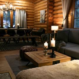 Cozy log cabin close to services, 6 people