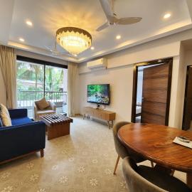 Tropical 2BHK Retreat in Candolim with Mangrove Views - Pet Friendly Stay