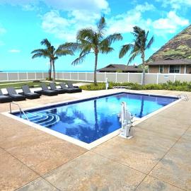 Paradise Ohana Ocean View Oasis with community Pool, Spa, Gym and Rec Area with PingPong, Air Hockey and Foosball, hotel i Makaha