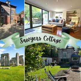 Riverside Sawyers Cottage nr Stonehenge with Garden