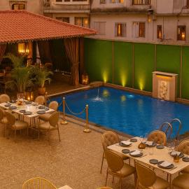 Hotel Bhagwati grand with rooftop swimming pool