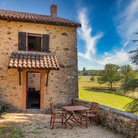 House with a private hot tub and medieval garden