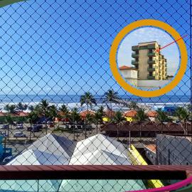 Apartamento Mongaguá com vista para a Plataforma de Pesca, hotel em Mongaguá