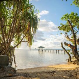 Plage privée - Vahine Ori Lodge, hotel di Raiatea