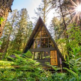 Modern A-Frame Cabin in the Woods, hotell sihtkohas Rhododendron