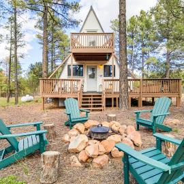 Rim Country Retreat: A-Frame Cabin w/ Large Deck, hotel in Heber