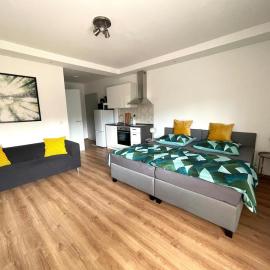 1-Raum-Wohnung mit Balkon, am Kurpark am Gradierwerk、シェーネベックのホテル