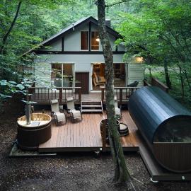 Villa Noël Kitakaruizawa Jardin, Forest Sauna Hideaway, hotel a Tsumagoi