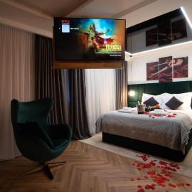 Wojkowice में, होटल Happy time together apartament z Jacuzzi