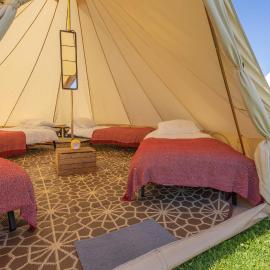 Nine Yards Bell Tents at the TT - Douglas
