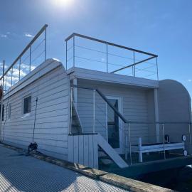 Hausboot Koje Kaete mit großem Sonnendeck in Schleswig, hotell sihtkohas Schleswig
