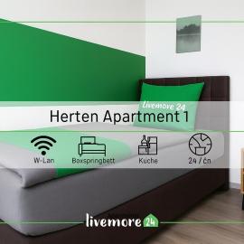 Livemore24 - Apartment 1 in Herten WLAN - Smart-TV - 24-7 Check-in und Küche, hotel u gradu Herten
